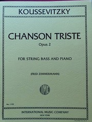 INT1155 – Koussevitzky Chanson Triste Opus 2 For String Bass and Piano