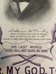 PRESIDENT McKINLEY’s FAVORITE HYMNS Sept 1901 Sheet Music Nearer My God To Thee