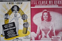 Lot of 40 Vintage 1940s Sheet Music Pieces All G or VG Pkg 1