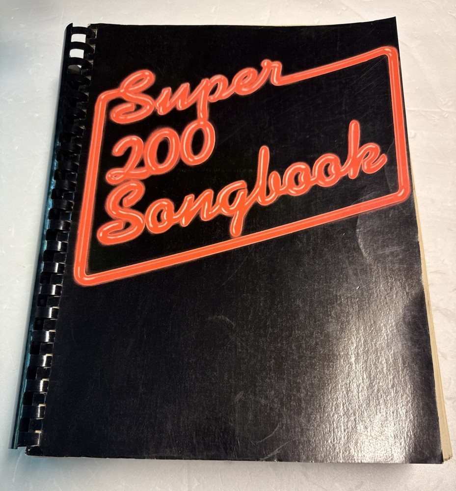 SUPER 200 SONGBOOK 1981 VINTAGE MUSIC LYRICS, GUITAR PIANO CHORDS, POP ROCK HITS