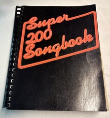SUPER 200 SONGBOOK 1981 VINTAGE MUSIC LYRICS, GUITAR PIANO CHORDS, POP ROCK HITS