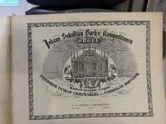 Bach Edition Peters Organ Songbook IV Religious Devotional Classical Very Good