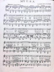 My USA You Indeed Are A Grand Old Land Sheet Music Sidney Roy R. D. Story 1917