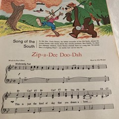 The Walt Disney Song Book Hardback 1974 Piano Voice Sheet Music Color Art Golden
