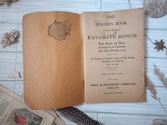 Antique 1915 The Golden Book Of Favorite Songs Patriotic America USA Songbook