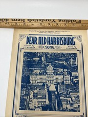 RARE Antique Dear Old Harrisburg Pennsylvania Sheet Music Book 1924 Original PA