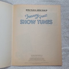Readers Digest Treasury of Great Show Tunes – All the words to the songbook
