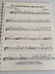 Chicago Combo Book Eb Instruments Score Sheet Music 1970s