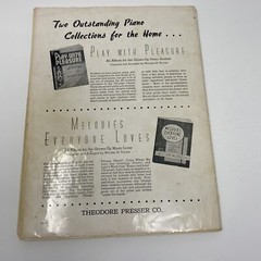 1954 Highlights of Familiar Music for Piano Theodore Presser Co. Songbook Sheet