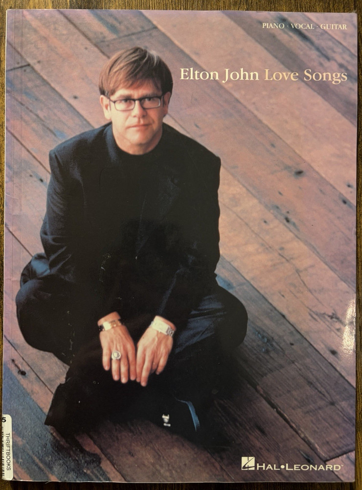 Elton John Love Songs PVG Piano Vocal Guitar Sheet Music Songbook