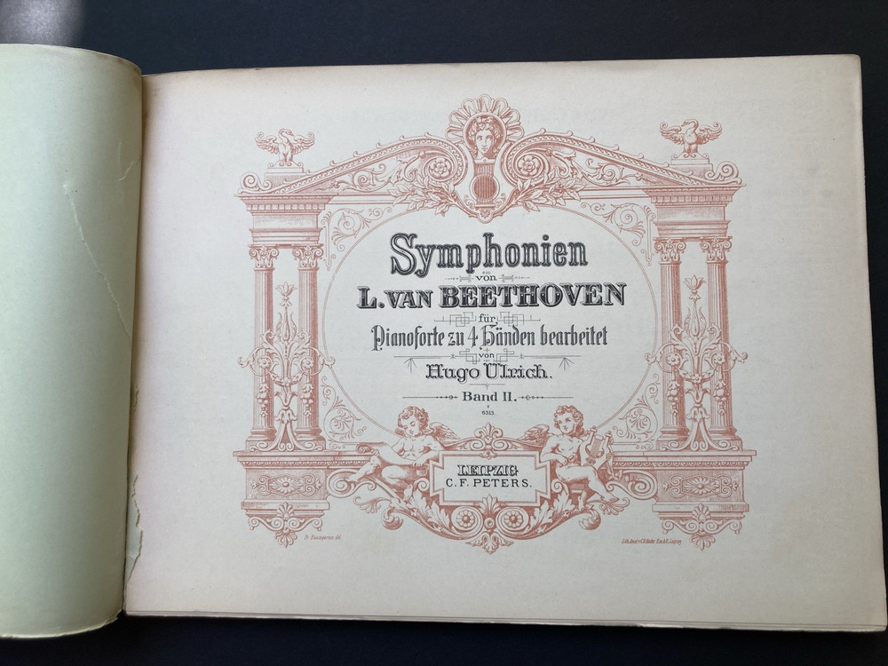 Edition Peters # 10 : Beethoven Symphonien Zu 4 Handen