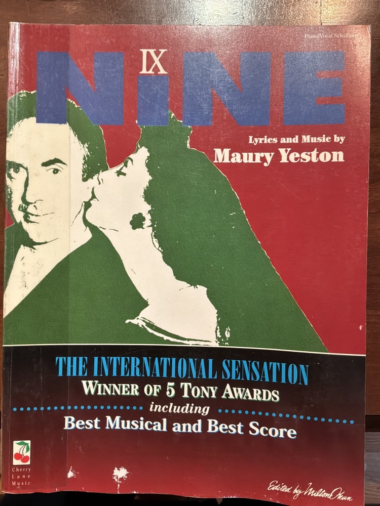 Nine Musical Vocal Selections Maury Yeston Revised Edition Cherry Lane Rare