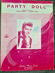 1957 Rockabilly Sheet Music Lot Party Doll Buddy Knox Butterfly Charlie Gracie