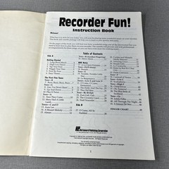 Recorder Fun ~ Teach Yourself the Easy Way 1990 Hal Leonard ~ Trade Paperback
