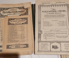 Lot 5 Books Sacred/Church Music, Hymns & Gospel Songs & 5 Booklets, 1858-1940&rsquo;s
