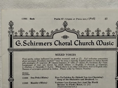 Psalm 67 – G. Schemers Choral Church Music for Mixed Voices 1973 VTG Sheet Music