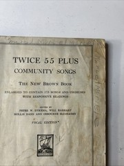 Twice 55 Plus Community Songs Sheet Music Book, C. C. Birchard & Co