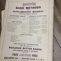 VTG Clarinet Music Books Lot of 3 Belwin Band Builder B Flat Cornet Part 1 2 3