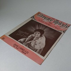 1922 « Dreamy Melody » Vintage Sheet Music 1920s Song for Piano Ukulele