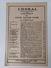 1933 Grandfather&rsquo;s Clock Piano & Female Voices Sheet Music by G. Trinkaus VTG
