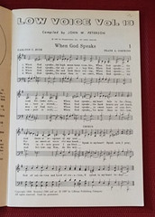 1967 Singspiration LOW VOICE #13 Thirteen Gospel Music Baritone & Alto Solos