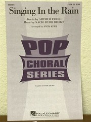 *LOT OF 15* SINGING IN THE RAIN by Anita Kerr – Hal Leonard – SATB Choral Octavo
