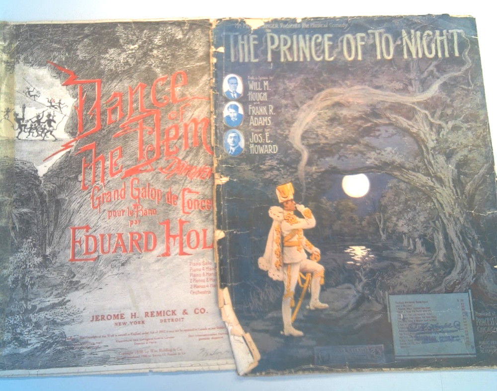 1898 Sheet Music « Dance Of The Demon » and « Prince Of To Night »