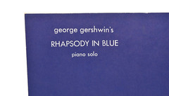 George Gershwin Rhapsody in Blue Solo 000321589 Original Piano Music Sheet Book