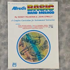 Alfred&rsquo;s Basic Band Method Percussion Book 1 Snare Drum Bass Drum 1977 VG++