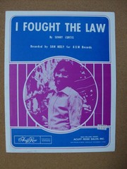 I Fought the Law Sheet Music – P/V/G – Clash, Sonny Curtis, Bobby Fuller