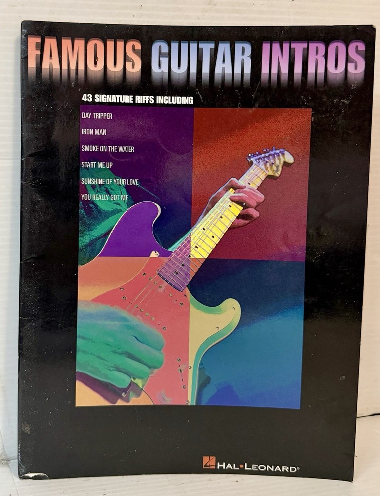 Classic Rock Guitar Book Famous Guitar Intros Tab 1960&rsquo;s 1970&rsquo;s 1980&rsquo;s VG Cond.