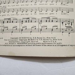 T. B. Harms Choral Publications Arranged for Four Part Female Voices Sheet Music