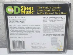 Sheet Music Vocal Exercises The Ultimate Collection PC CD-ROM B115