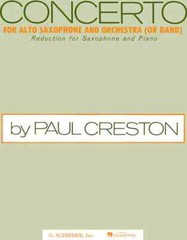 Concerto – for Alto Saxophone and Piano Reduction