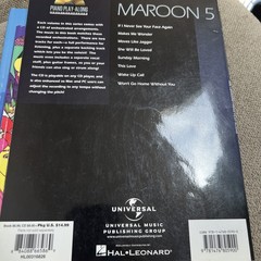 Maroon 5 V Sheet Music Songbook (3) Overexposed Piano Vocals Guitar Hal Leonard