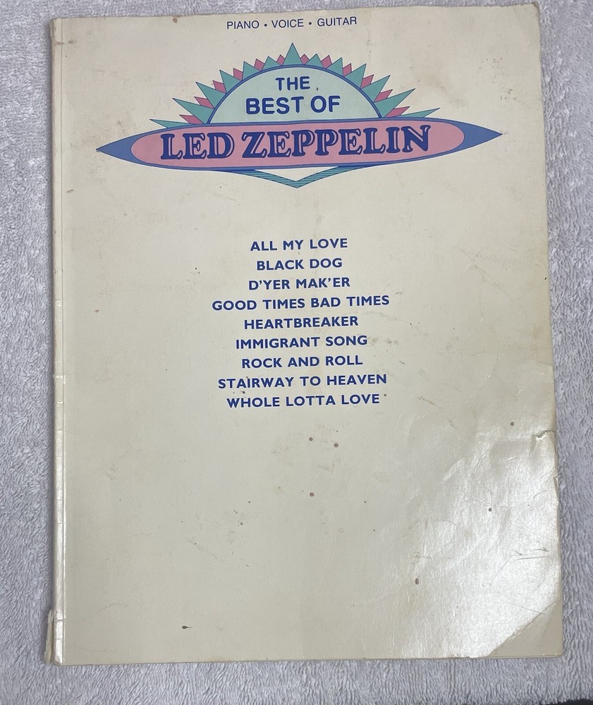 The Best of Led Zeppelin, Piano/Voice/Guitar Stairway To Heaven And More