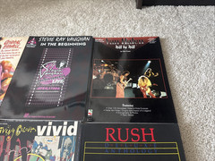 Guitar Music Books-Jimi Hendrix Rush Van Halen Stevie Ray Vaughan Living Colour