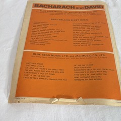 Bacharach & David Raindrops Keep Fallin&rsquo; On My Head Piano Musicals Sheet Music
