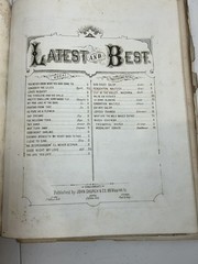 Antique Victorian Leather Bound Sheet Music Book Carrie L. Colton Many Songs