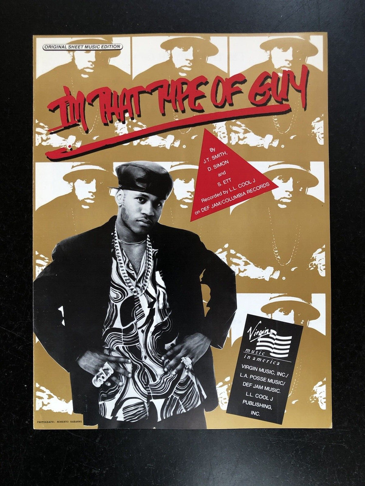 LL COOL J sheet music I&rsquo;m That Type Of Guy (1989) 4 pages (VG+ shape)