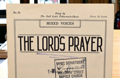 Choral Music « The Lord&rsquo;s Prayer » Music by B. Cecil Gates Mixed Voices