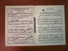 Blue Hawaii sheet music, starring Elvis Presely