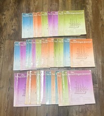 The Sacred Organ Journal Lot of 33 Sheet Music Books Pipe Church Organist 1980s