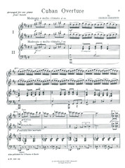 Gershwin Cuban Overture Sheet Music 1 Piano 4 Hands 1933 Alfred Classic Edition