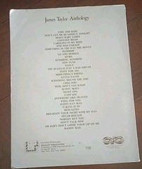 James Taylor ANTHOLOGY Songbook VINTAGE 160 Pages Piano Guitar Chords Tabs, Good