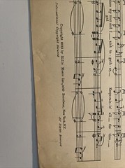 Vintage 1933 Sheet Music From 20th Century-Fox « Stormy Weather » Lena Horne