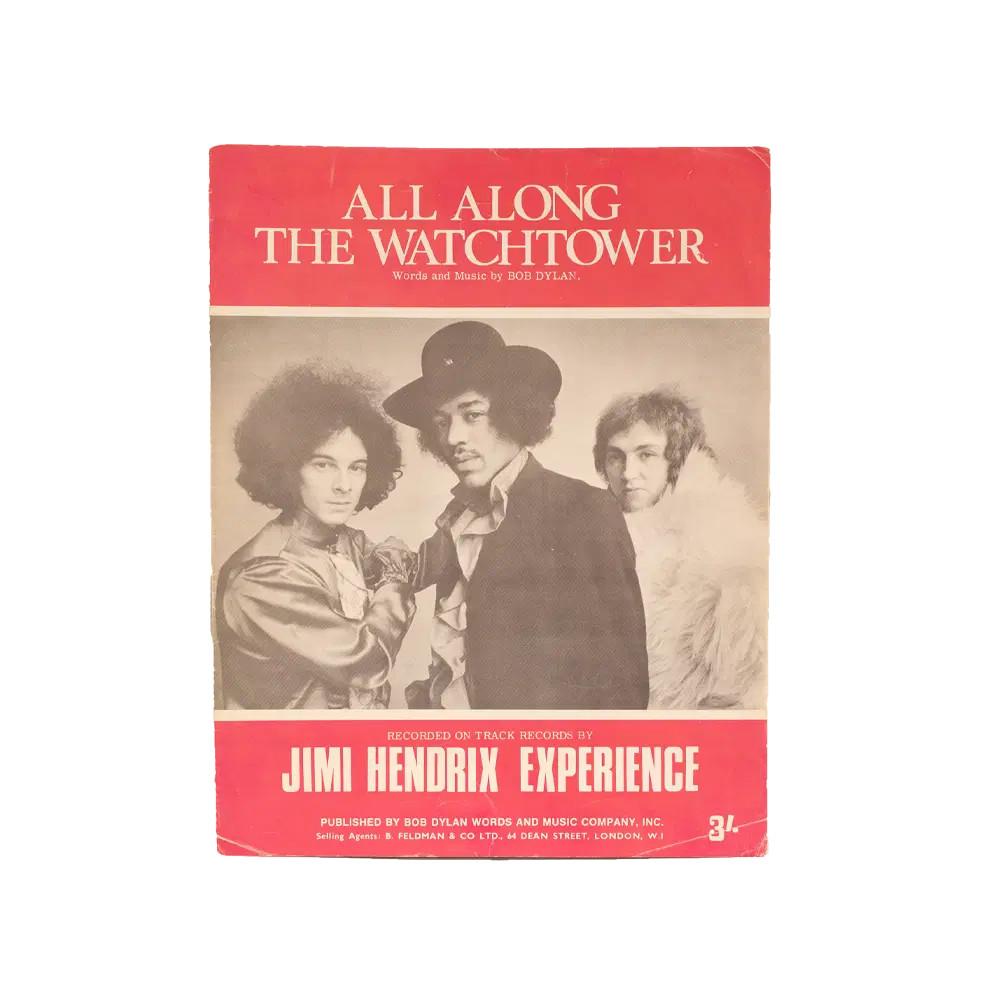 JIMI HENDRIX ALL ALONG THE WATCHTOWER SHEET MUSIC