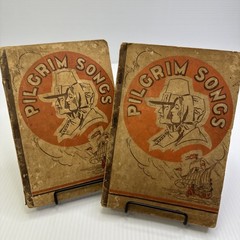 1941 Pilgrim Songs Lot of 2 Stamps-Baxter Music Printing Co. Vintage Songbooks