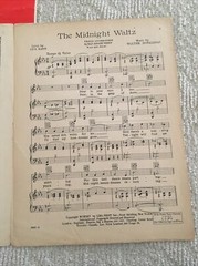 9 Pieces of Vintage Sheet Music Variety 1920s – 1980s. Piano -Band