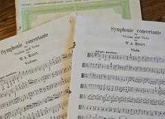 Mozart Symphonie Concertante KV 364 Edition Peters No 2206 Violin,Viola, Klavier